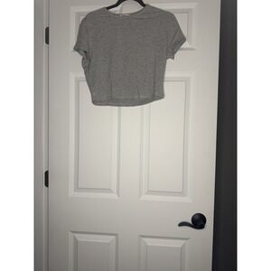 Chyrii 2 Piece Outfit Set Gray Crew Top And Bodycon Maxi Skirt Xl Nwt